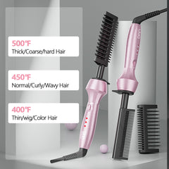 DAN Technology 500 High Heat hot comb front view showing compact design for quick styling