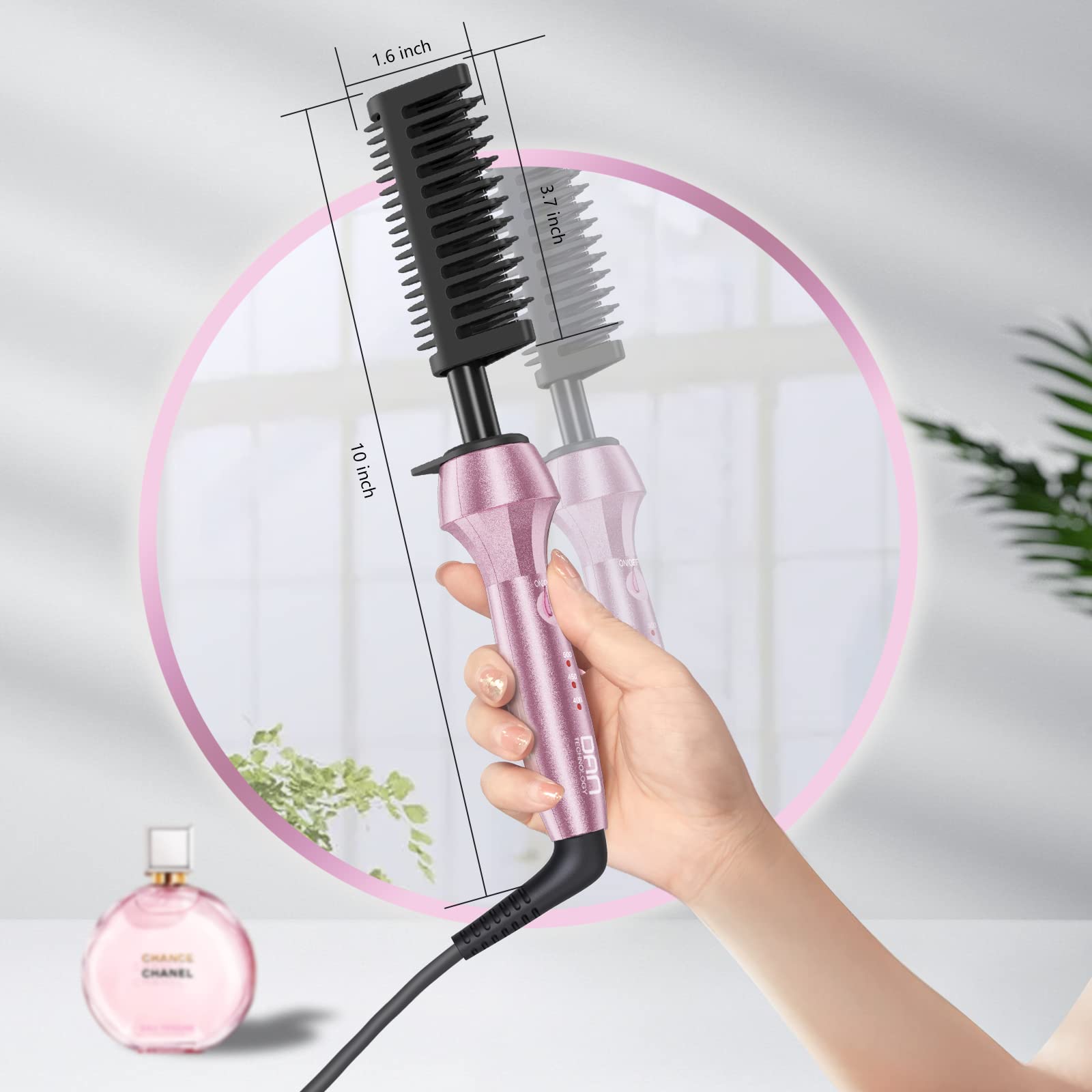 DAN Technology 500 High Heat hot comb infused keratin tourmaline for smoother shine