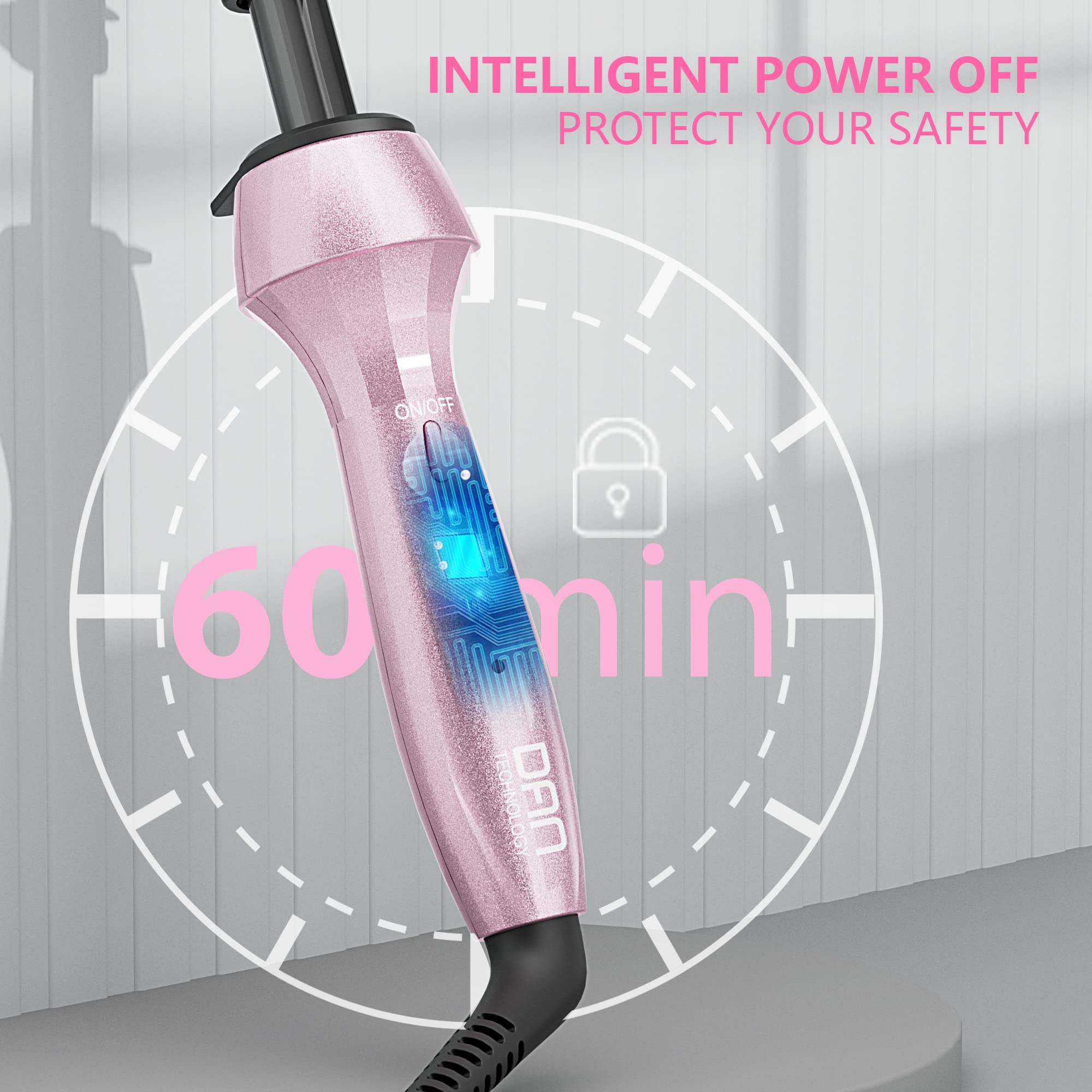 DAN Technology 500 High Heat hot comb safety smart-chip auto-shutoff enhances peace of mind