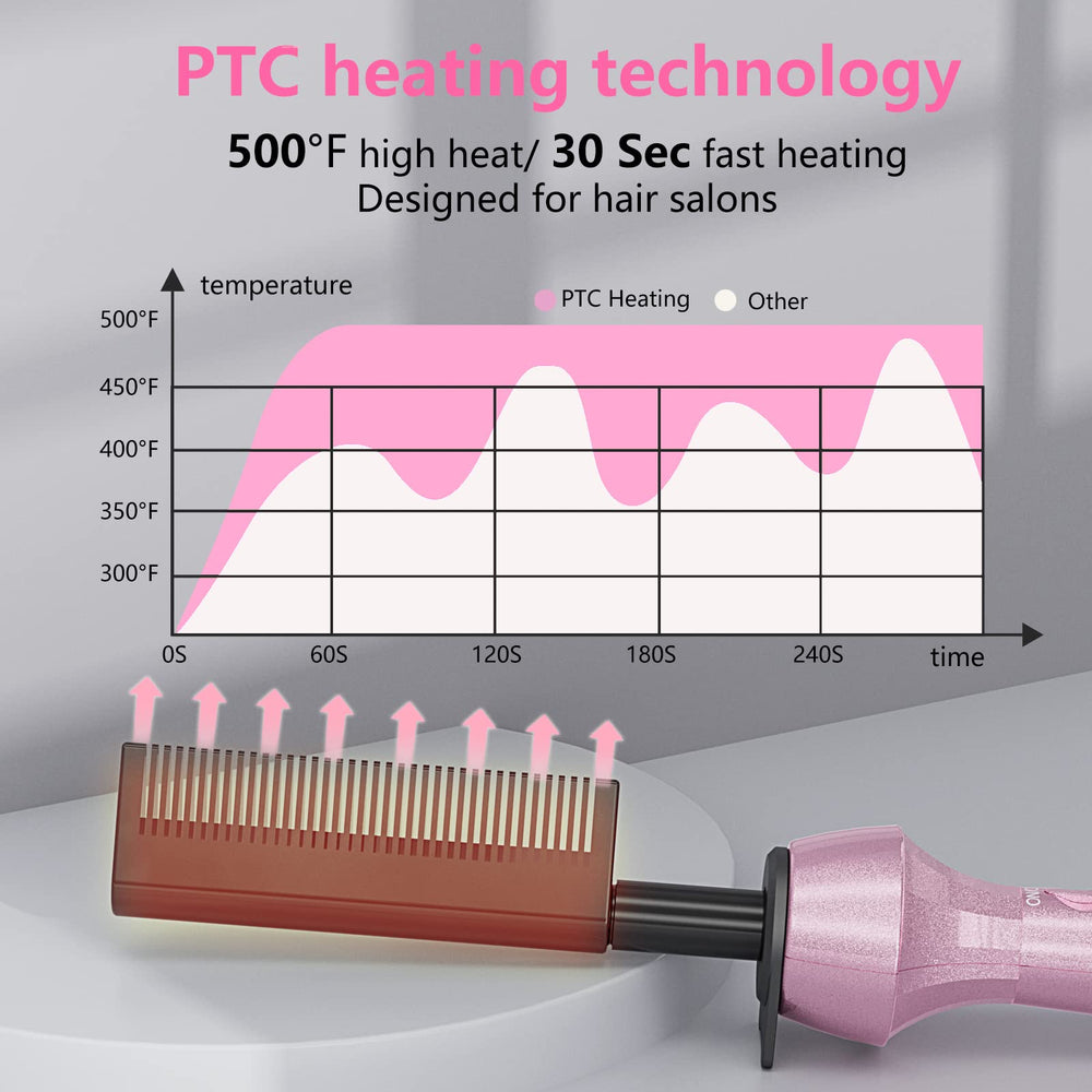 DAN Technology 500 High Heat hot comb temperature settings display flexible styling options