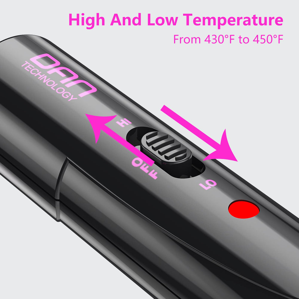DAN Technology ceramic-tourmaline glaze detail highlights anti-static smoothing and shine
