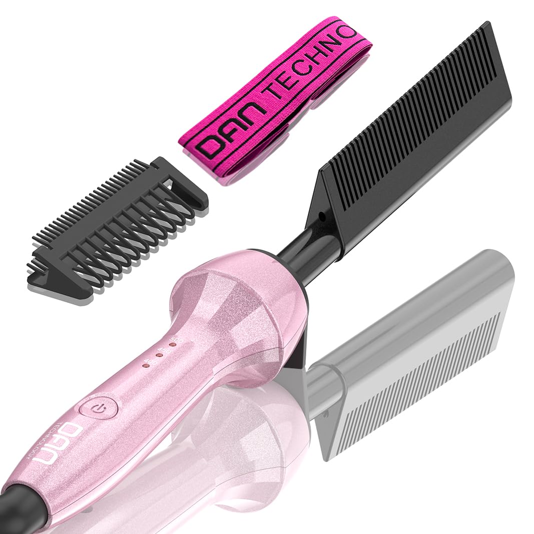 DAN Technology Dan 500F hot comb pink glide for fast, smooth straightening