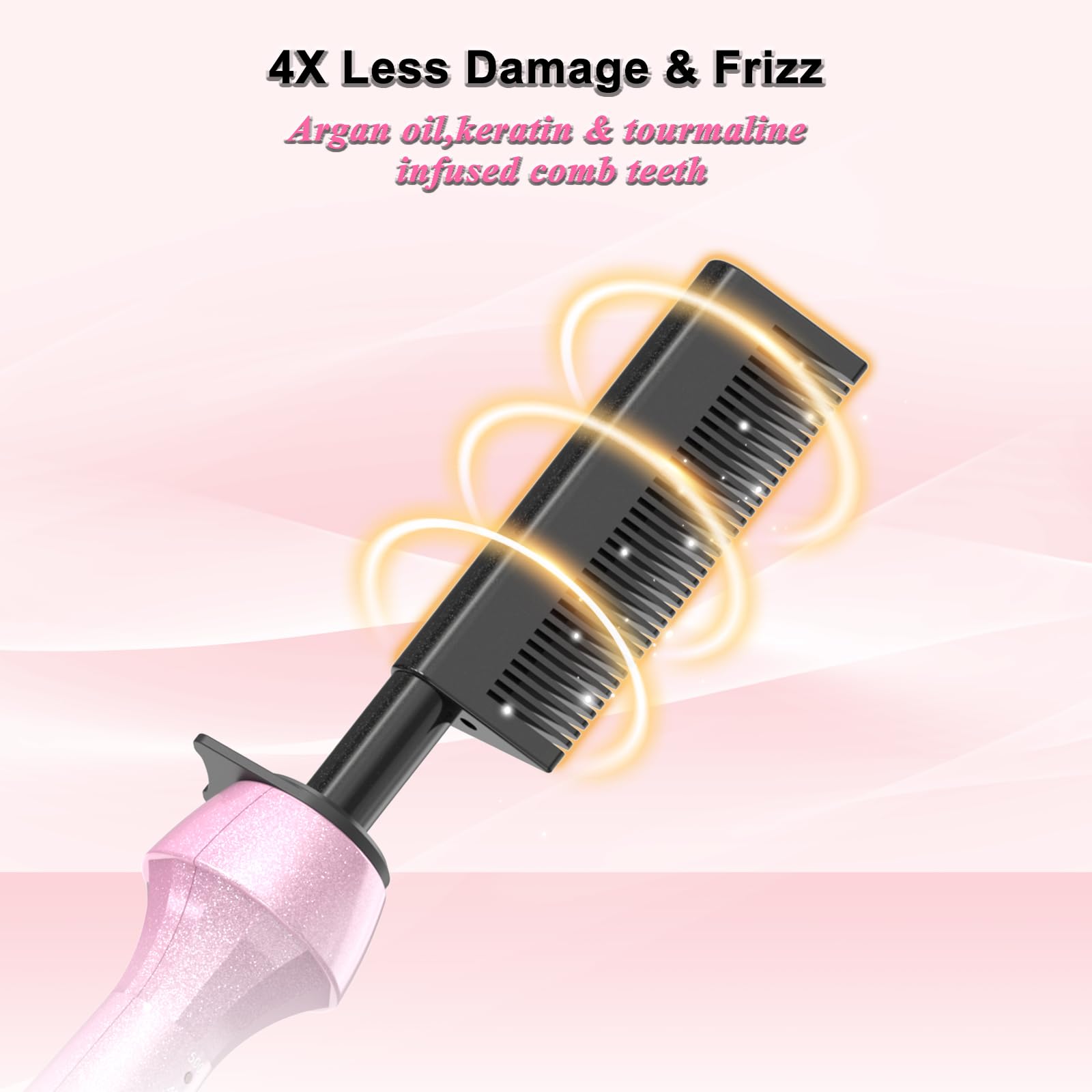 DAN Technology Dan 500F hot comb used on a wig for straightening