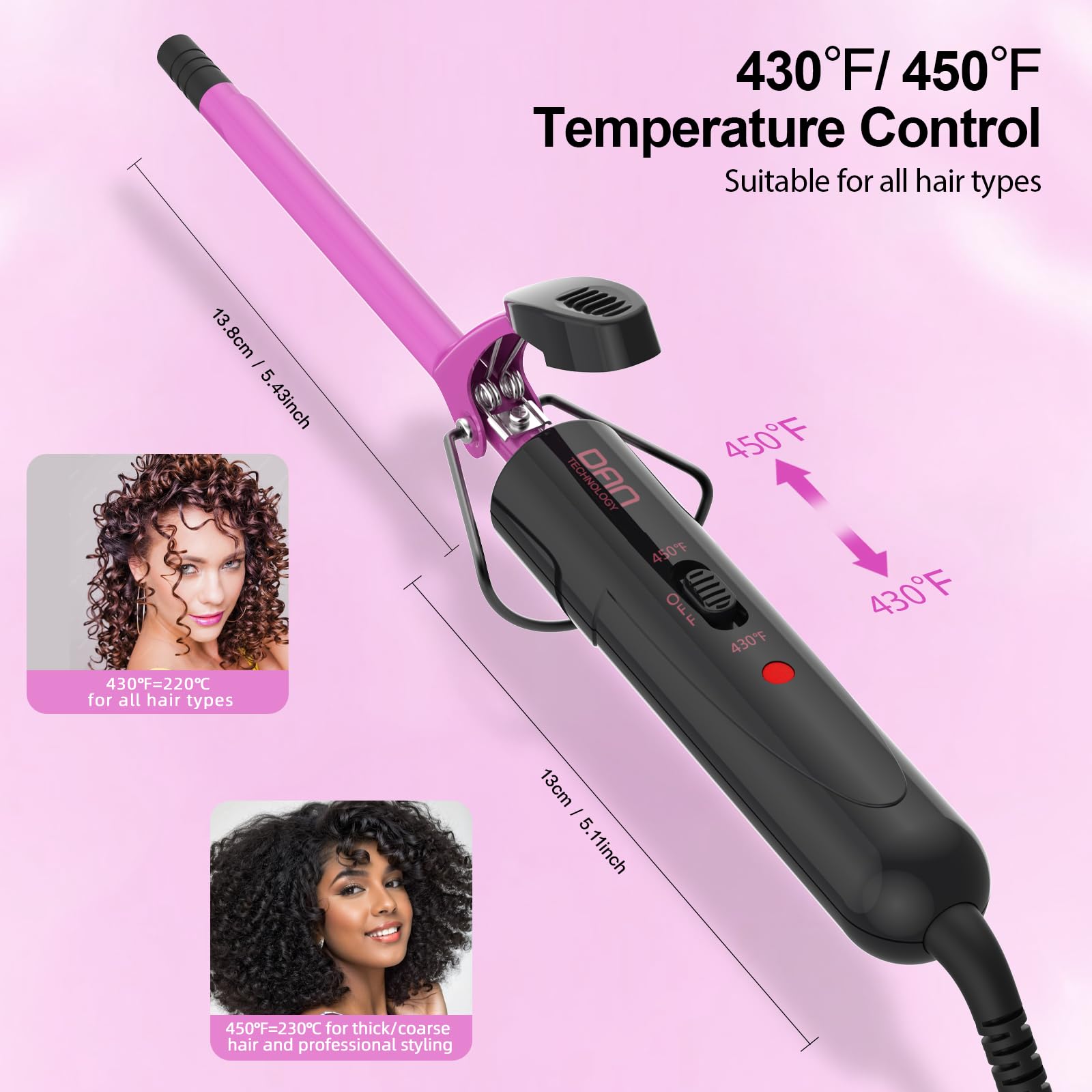 DAN Technology swivel cord 360-degree design enables easy maneuverability.