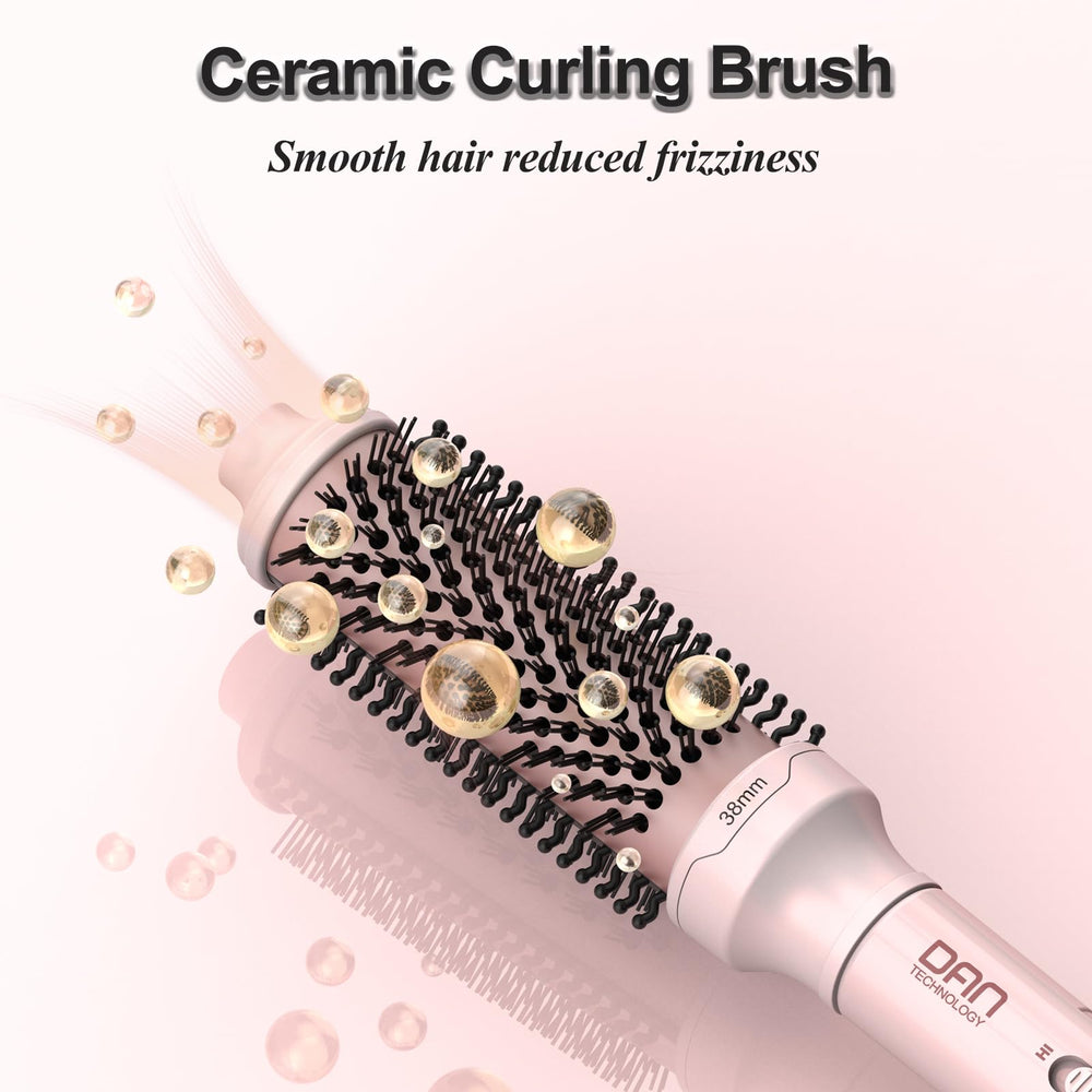 DAN Technology thermal brush extended heating bristles detail highlights grip and guidance.
