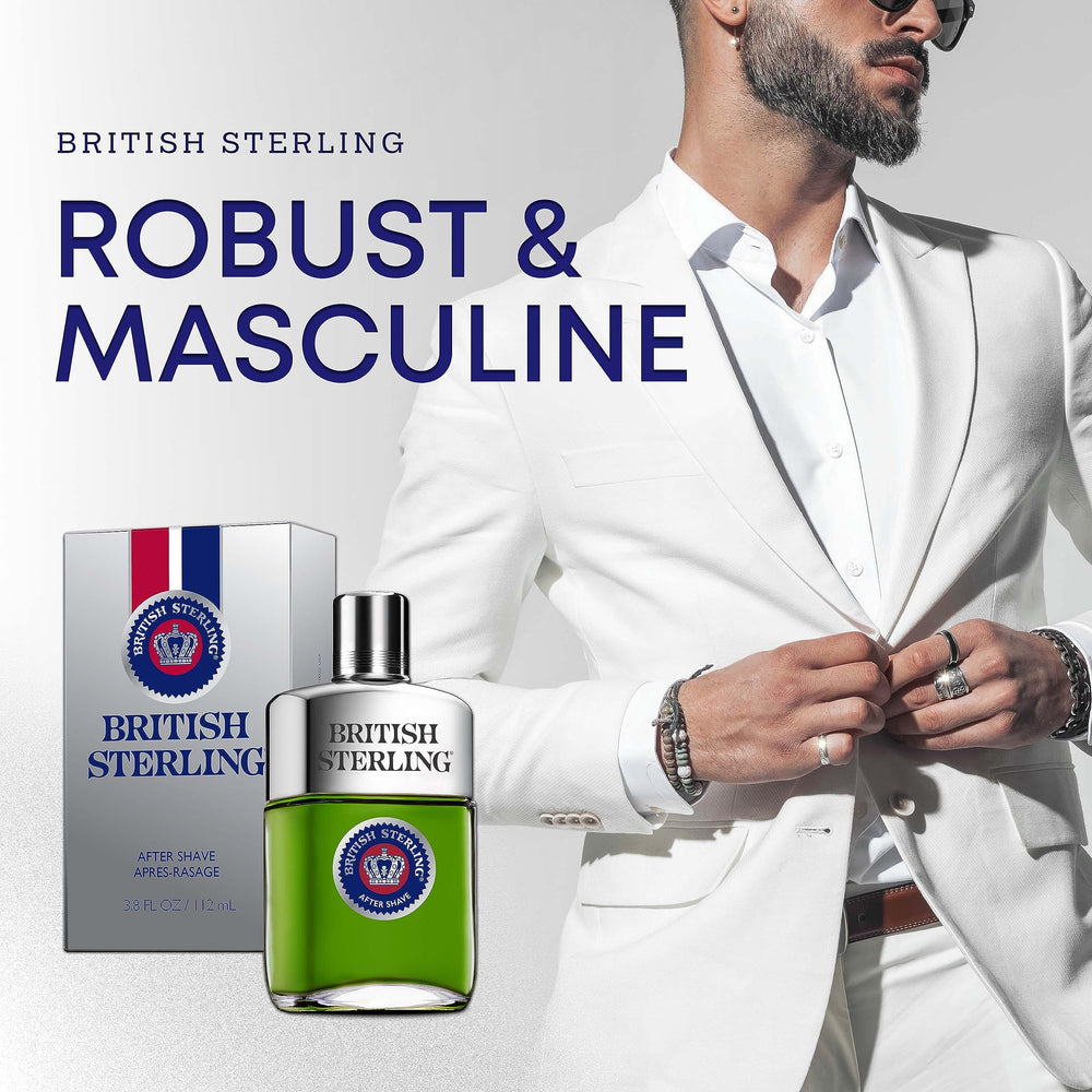 Dana British Sterling aftershave cap—secure closure for travel-friendly grooming.