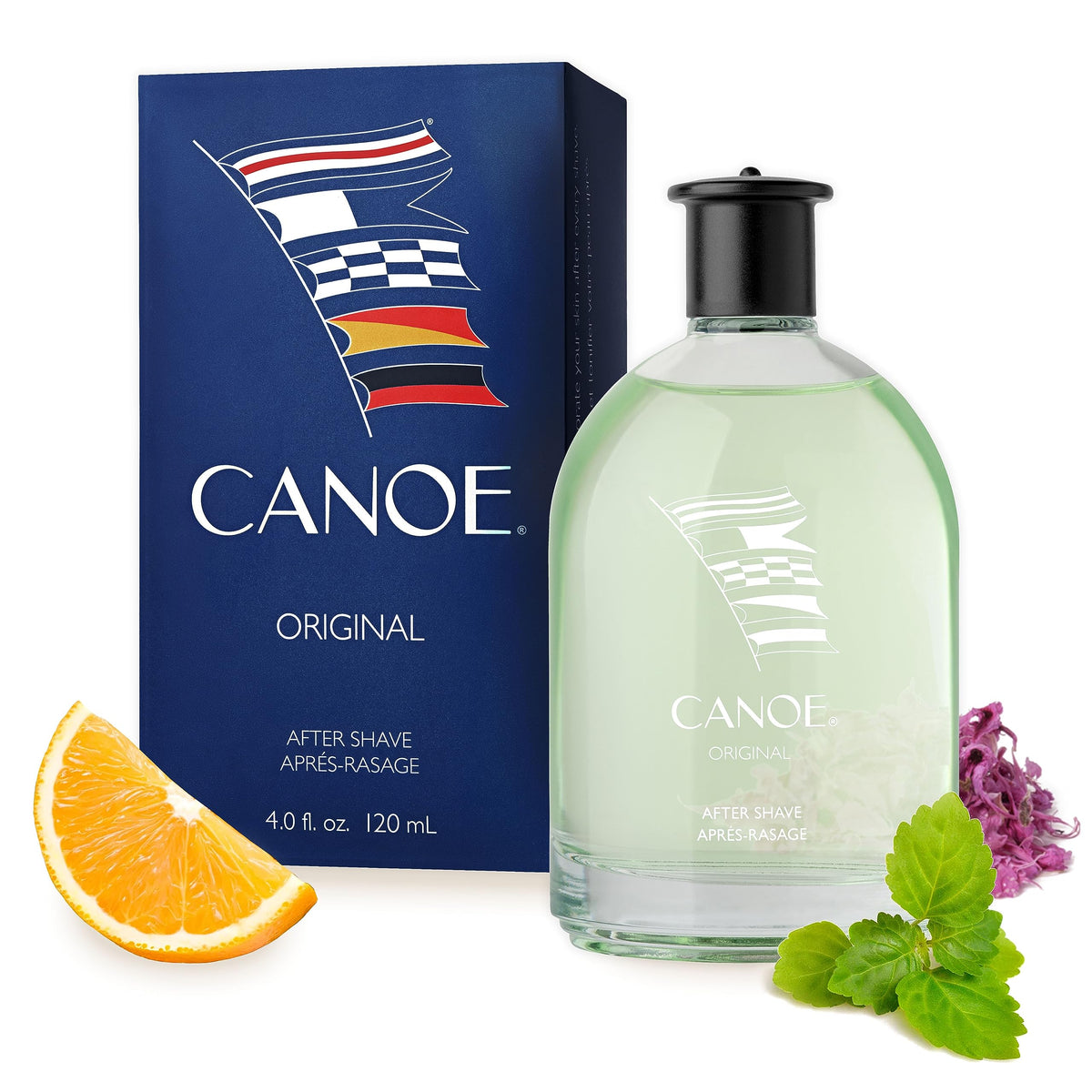 Dana Canoe aftershave bottle 4oz showcases classic sport scent for everyday rugged confidence.