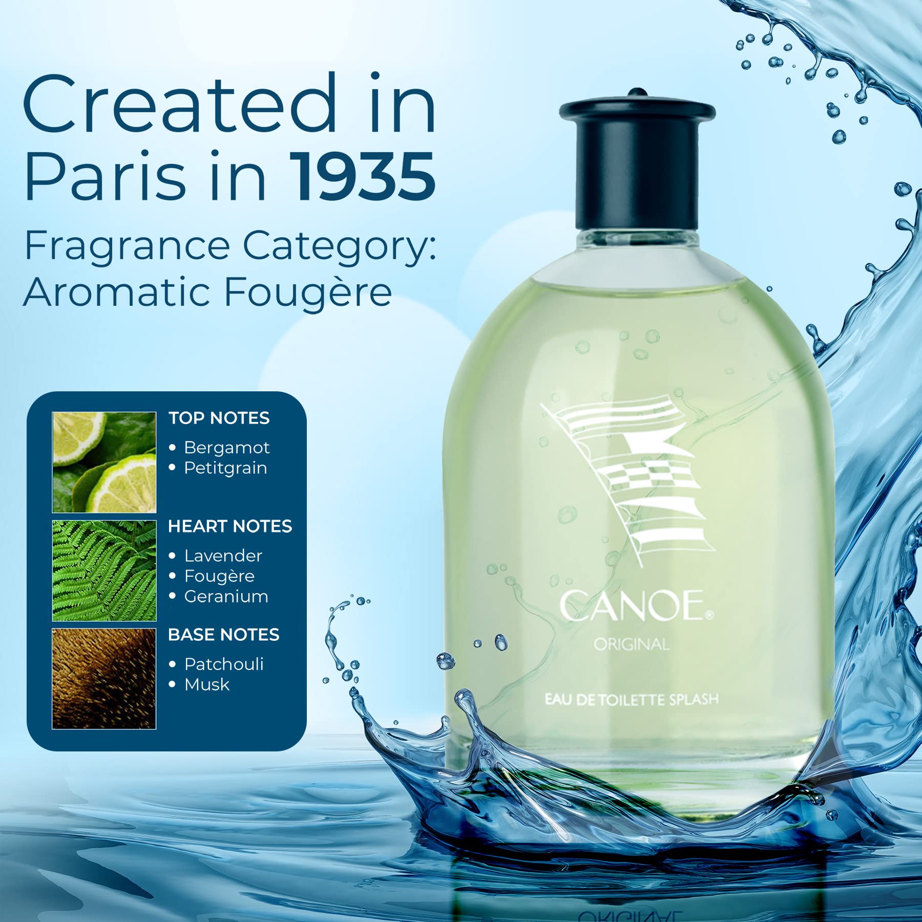 Dana Canoe splash mist captures refreshing aroma ideal for workouts and days out.