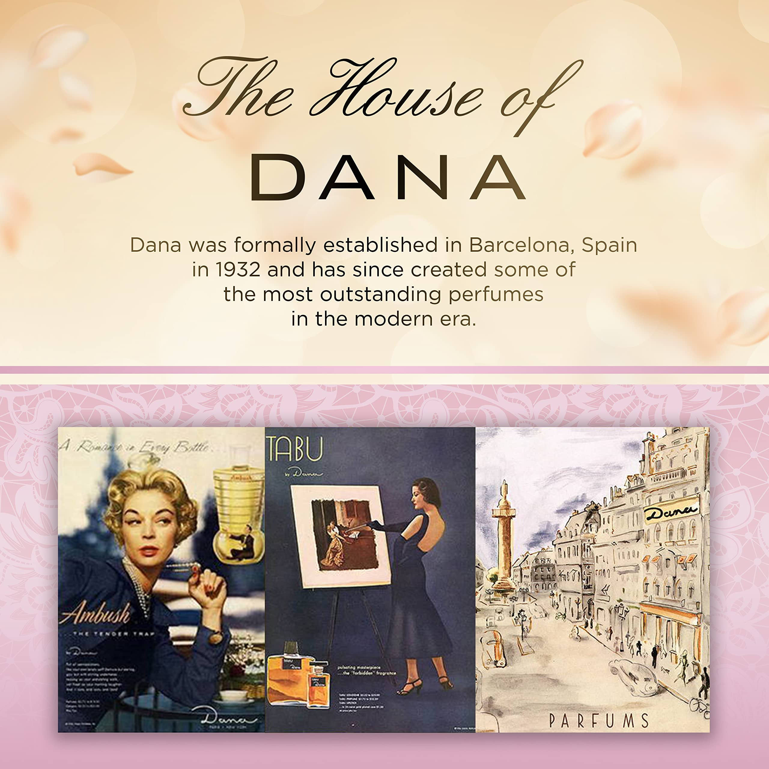 Dana Chantilly EDT box and bottle setup conveys gift-ready luxury for date nights.
