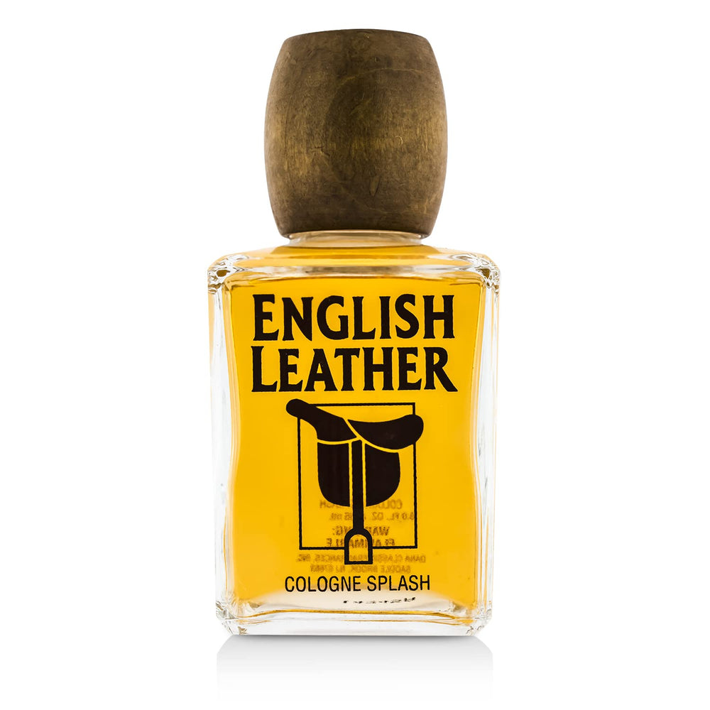 Dana English Leather bottle cap close-up for premium packaging and classic scent.