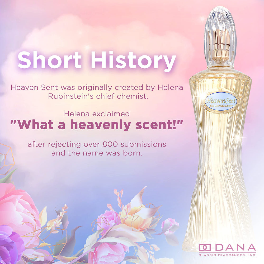 Dana Heaven Sent heritage label signals decades of refined femininity.