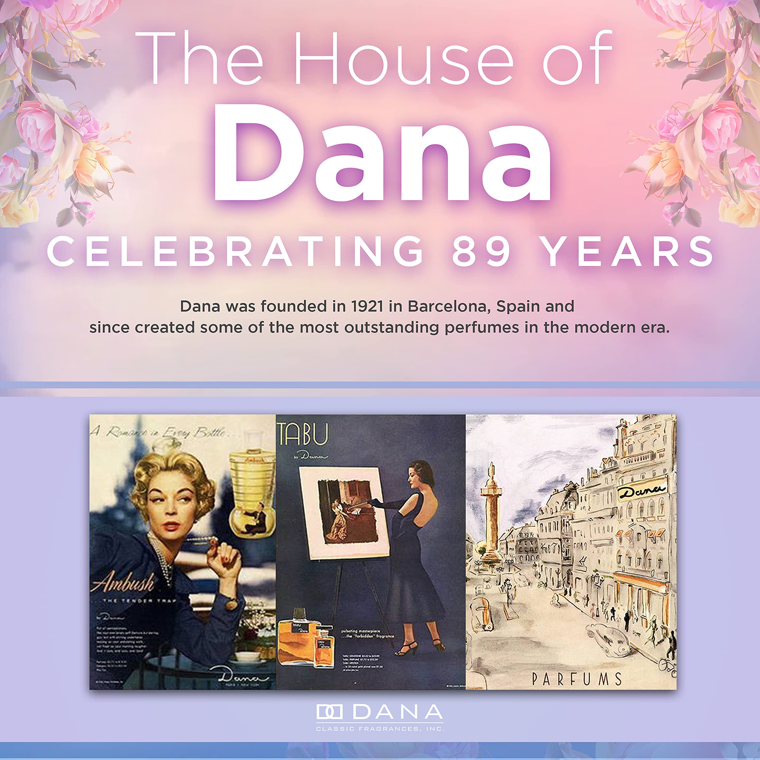 Dana Heaven Sent spray dispersion reveals soft, approachable fragrance profile.
