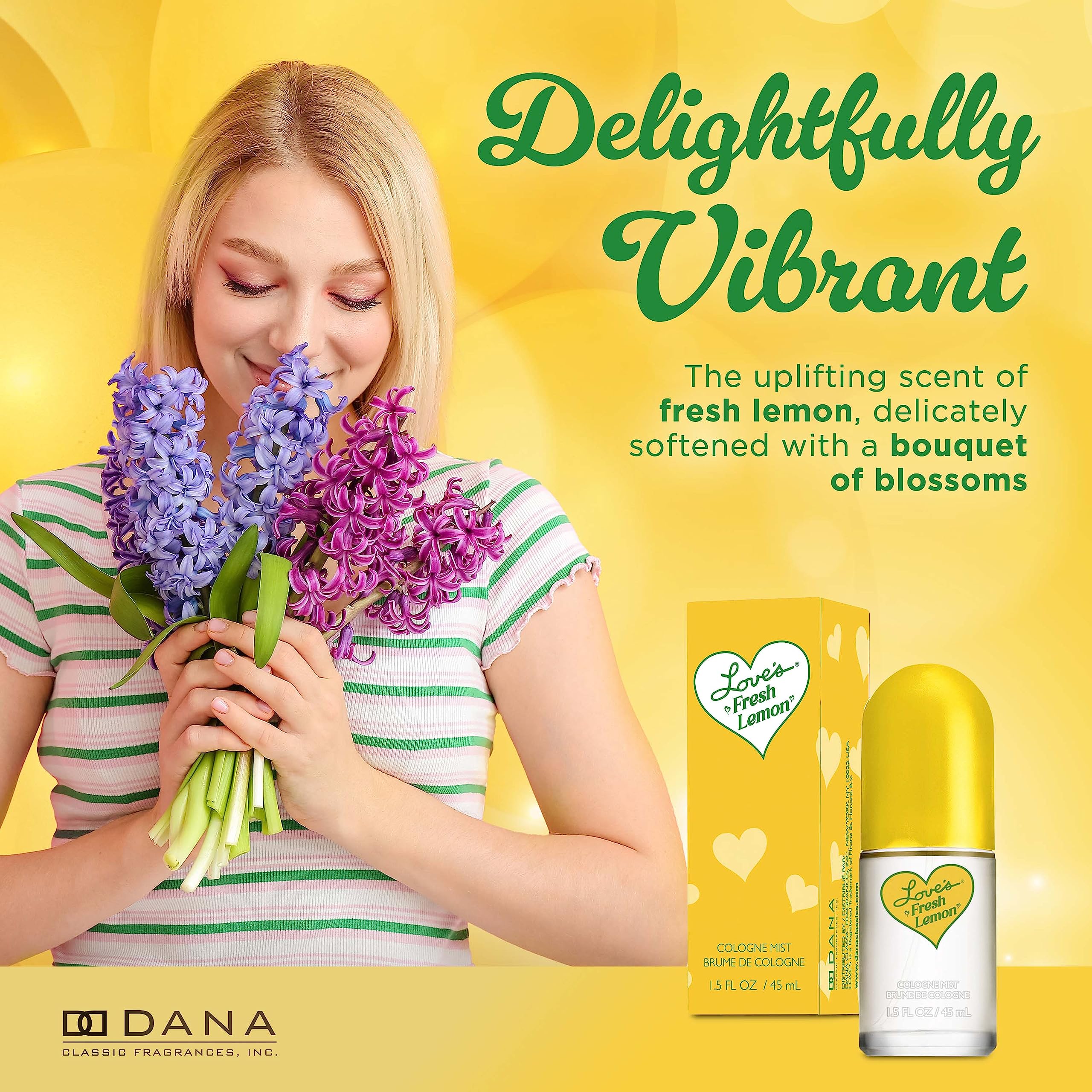 Dana Love's Fresh Lemon ingredients-label hints at clean, zesty citrus notes