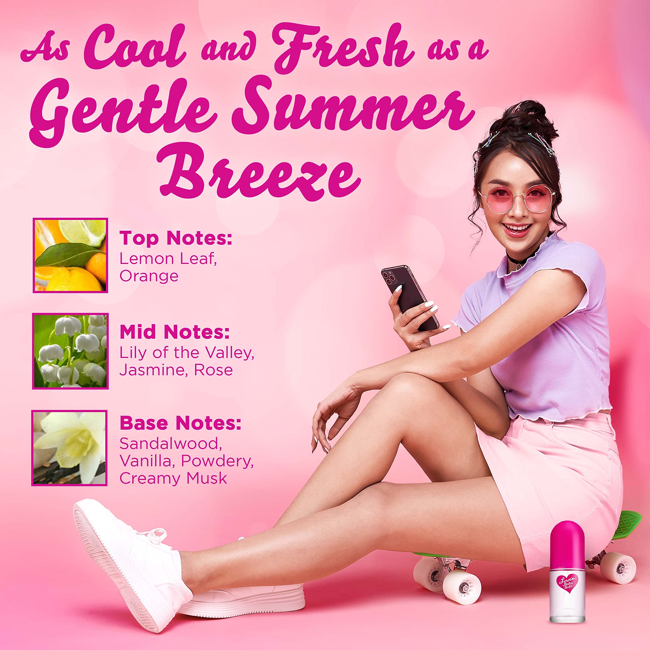 Dana Loves Baby Soft ideal for teens seeking gentle, refreshing scent.