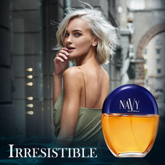 Dana Navy top-notes image shows orange blossom and neroli for a fresh opening