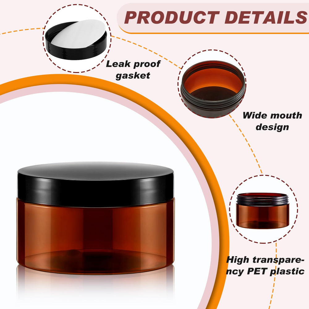 Dandat lightweight PET jar suitable for travel storage