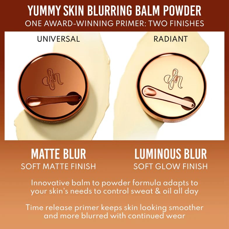Danessa Myricks Yummy Skin swatch reveals soft gold pearl for radiant, balanced skin finish
