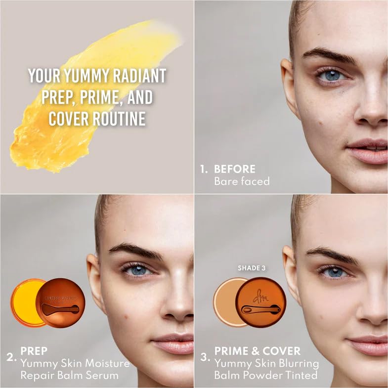Danessa Myricks Yummy Skin Moisture Repair Balm Serum fragrance-free label communicates sensitive-skin friendly formula.