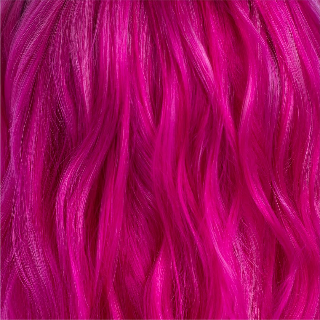 Danger Jones Hustler Pink conditioning-cream protects strands while delivering vibrant color.