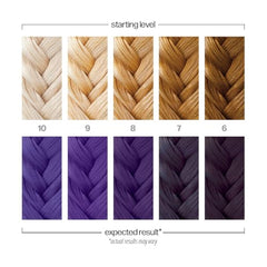 Danger Jones Libertine Violet hair after color shows soft, nourished shine on hair.