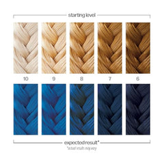 Danger Jones Solitude Blue hair color result reveals salon-like shine and even coverage.