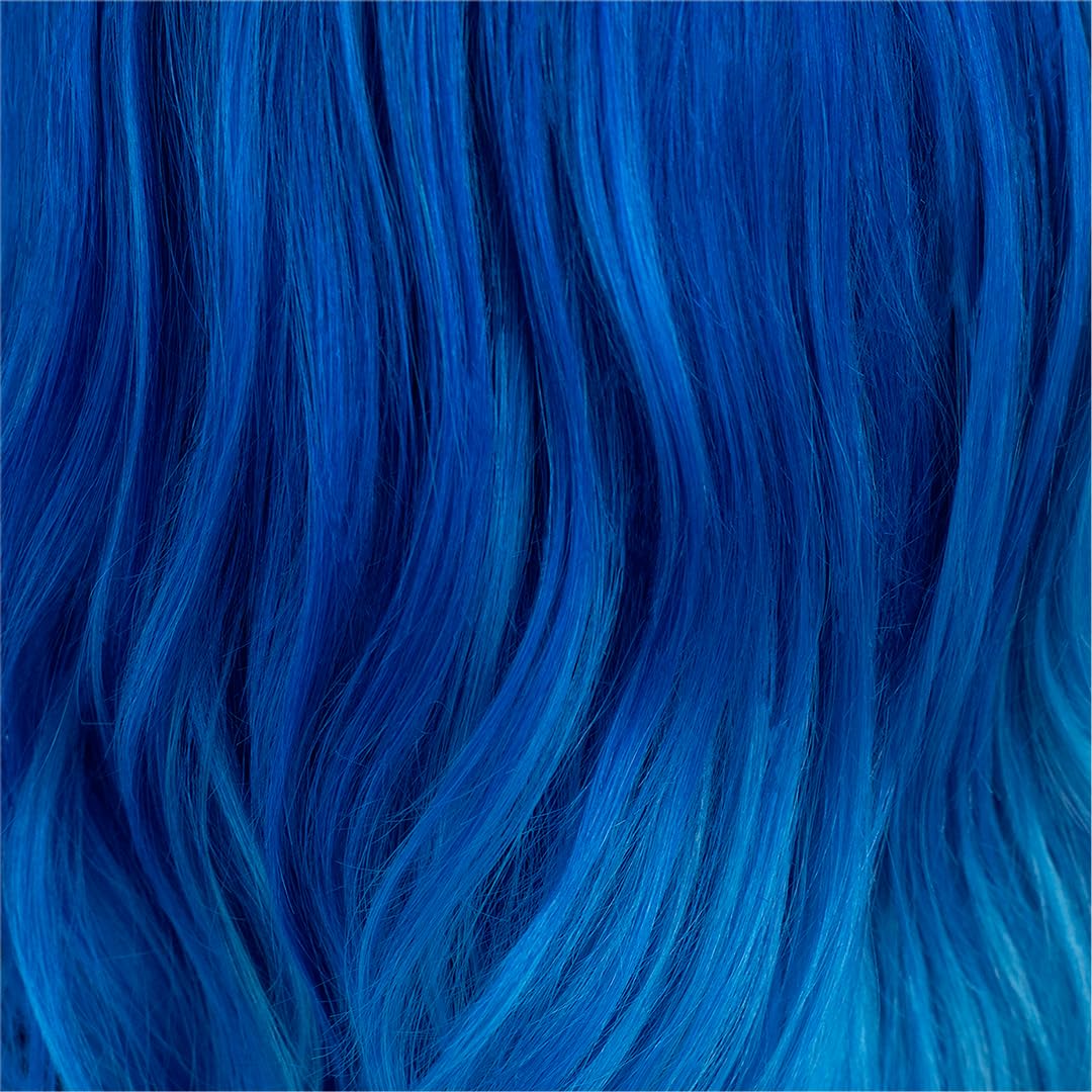 Danger Jones Solitude Blue no-ammonia/peroxide formula emphasizes gentler experience on hair.