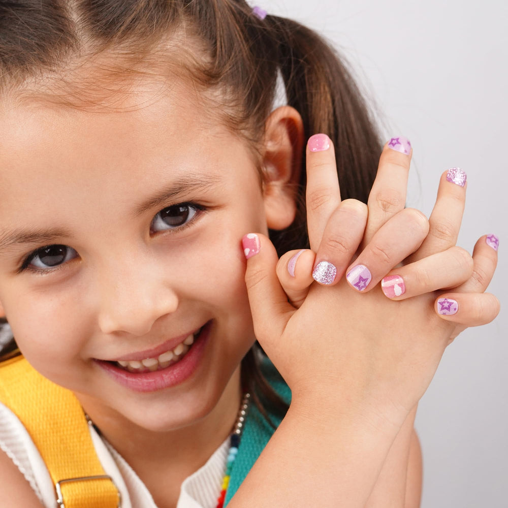 DANNI & TONI Kid-friendly manicure for ages 6+, safe for daily wear.