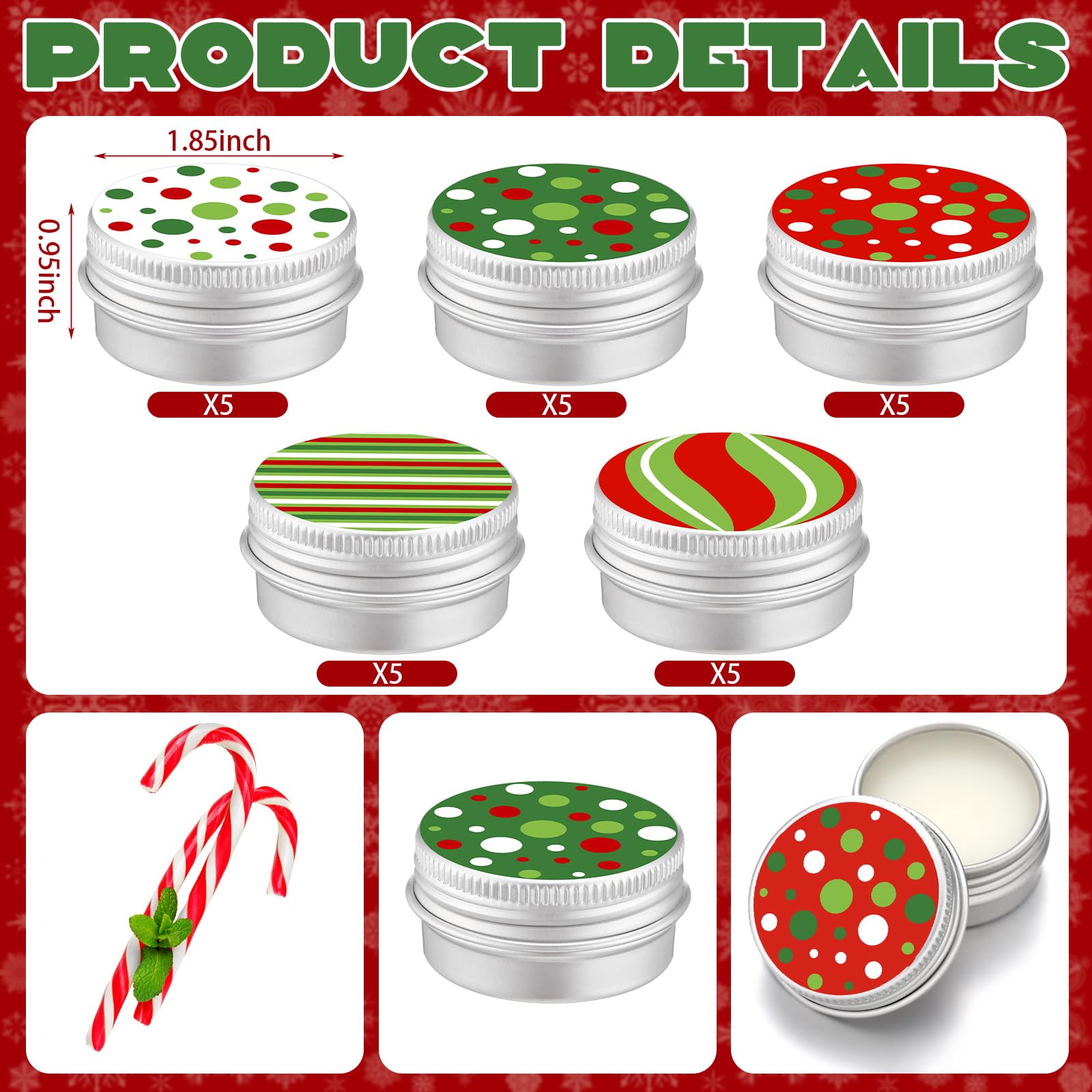 Dansib elf peppermint flavor lip balm close-up with festive packaging and moisture.