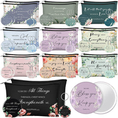 Dansydaisy Bible verse canvas makeup bags for on-the-go faith-inspired organization