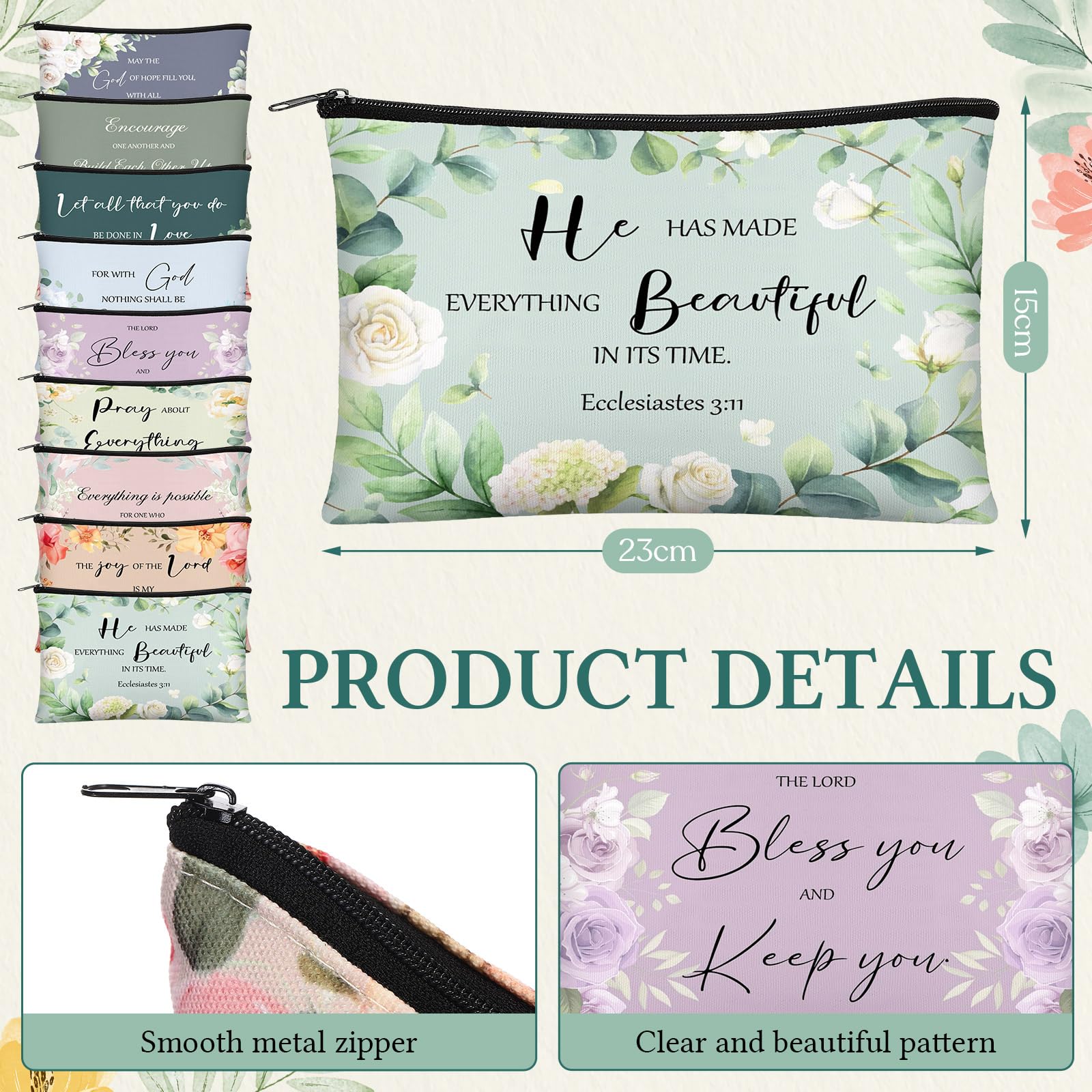 Dansydaisy inspirational Bible keychains with verses for constant motivation
