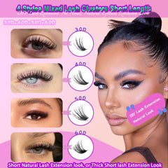 DAODER cluster lashes beginner-friendly kit enables easy at-home DIY.