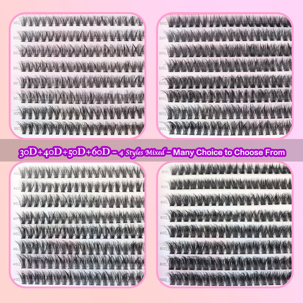 DAODER cluster lashes multi-style 30D-60D lets you customize natural eye looks.