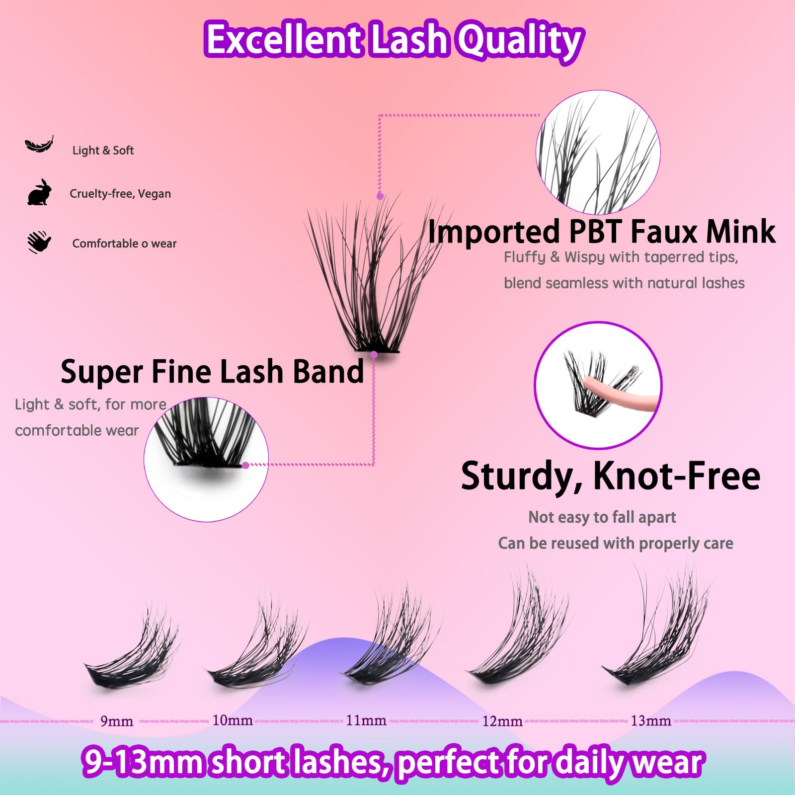 DAODER lashes natural-look 3D fluffy design delivers lightweight comfort.