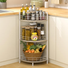 DAOUTIME bathroom storage beside sink keeps daily necessities within reach.
