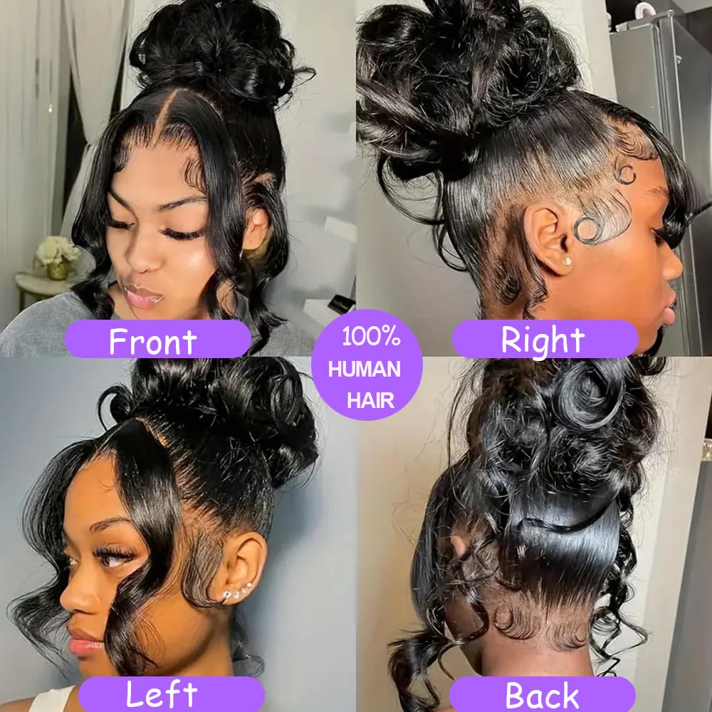 Daparo pre-plucked baby hair wig creates a soft, natural hairline.