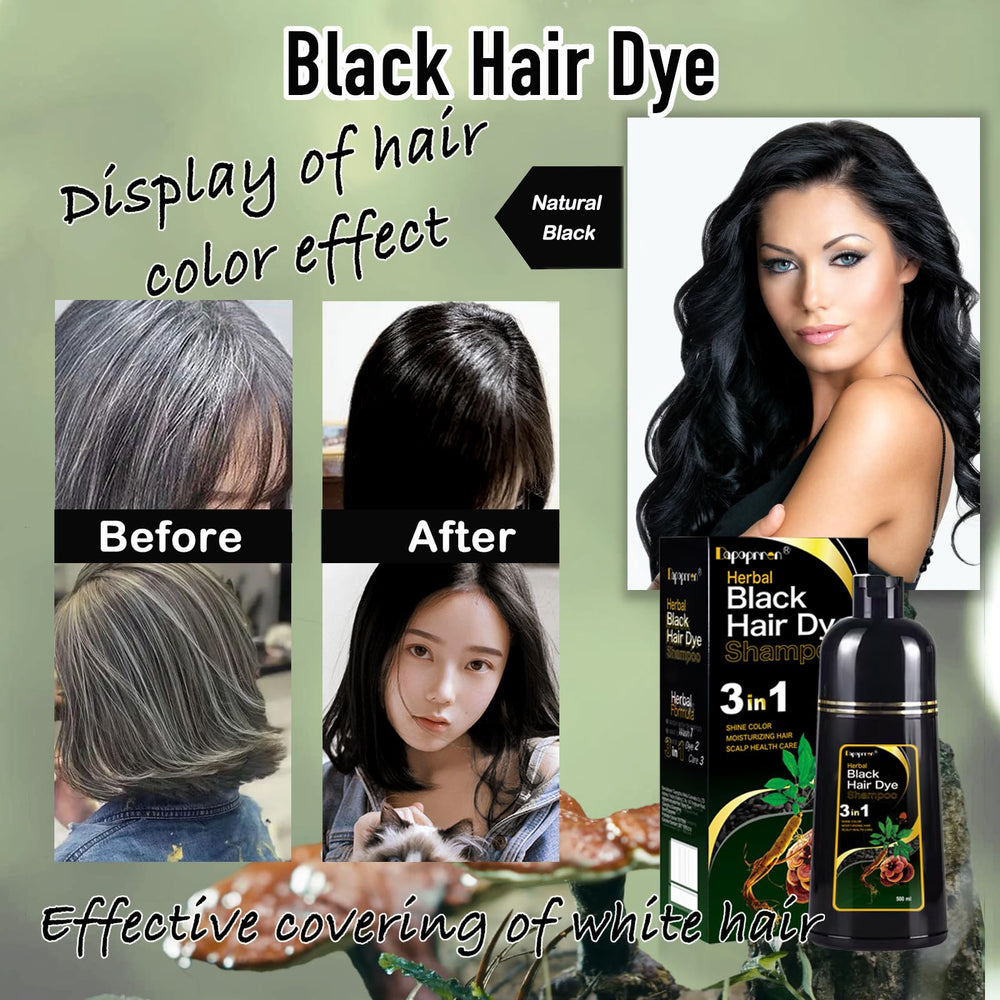 Dapoprren Hair Dye Shampoo skin test reminder before first use for safety.