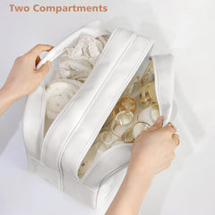 DAPOWER bolsa con doble compartimento, ideal para separar artículos secos y húmedos.