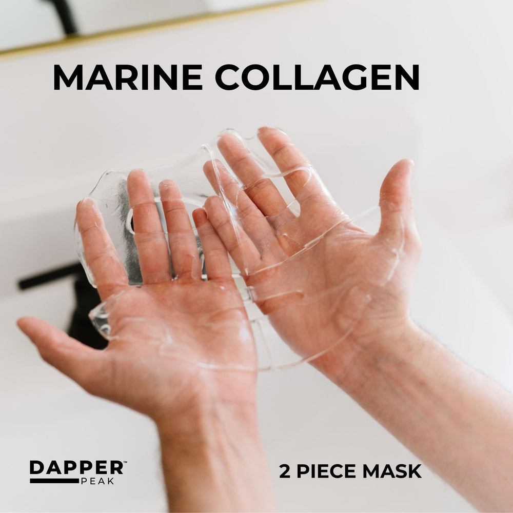 Dapper Peak Men's Revival Mask beard-friendly fit covers the cheeks and beard area.