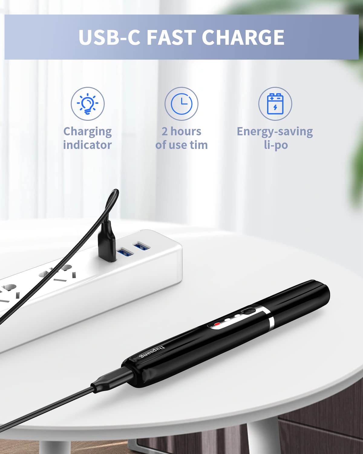 Dapsang Eyebrow Trimmer cleaning brush for easy maintenance.