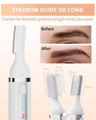 Dapsang eyebrow trimmer double comb for length control and shaping.