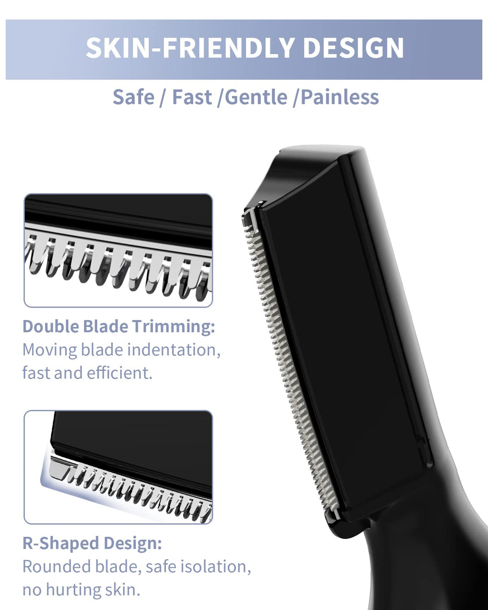 Dapsang Eyebrow Trimmer with LED light for precise shaping.