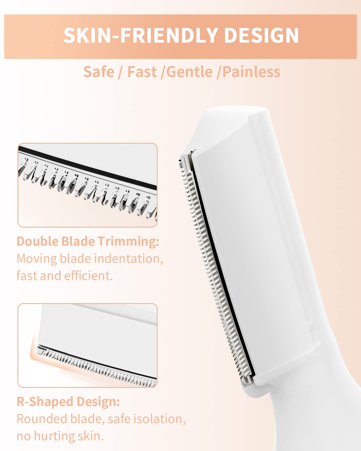 Dapsang Eyebrow Trimmer LED-light aids in precise hair removal.