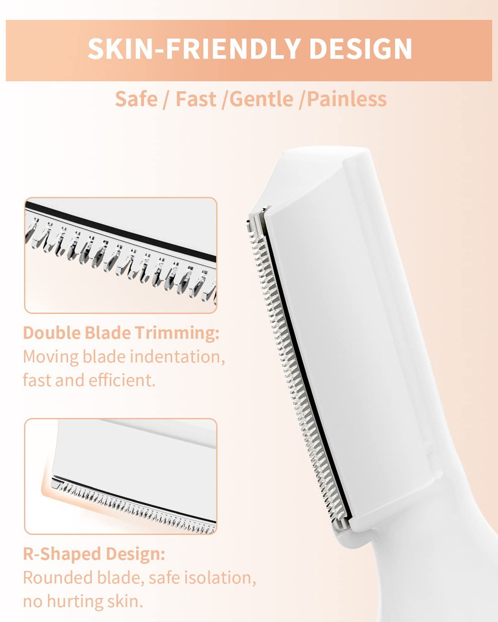 Dapsang Eyebrow Trimmer LED-light aids in precise hair removal.