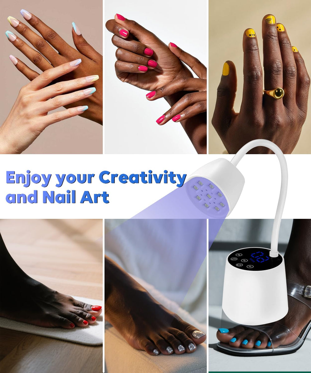 DAQVQ nail lamp gift-packaging ready presentation for gifting and special occasions.