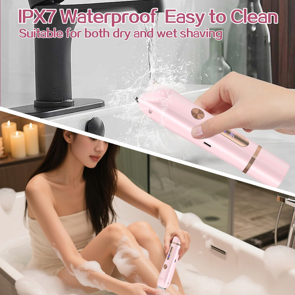 Dar Darouxiao hypoallergenic ceramic blades close-up for gentle shaving on sensitive skin.