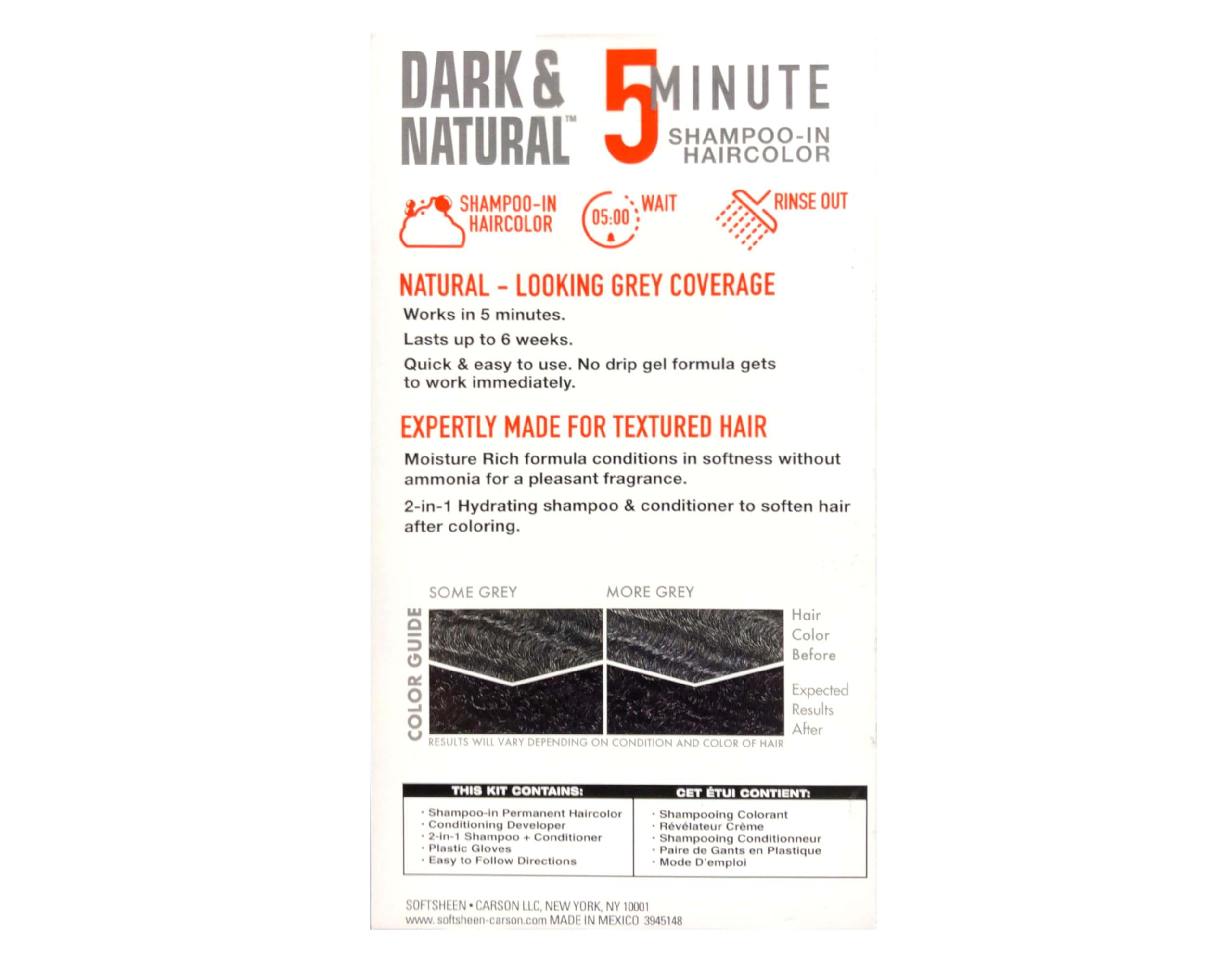Dark & Natural Color for Men Natural Black swatch demonstrates natural-black blend.