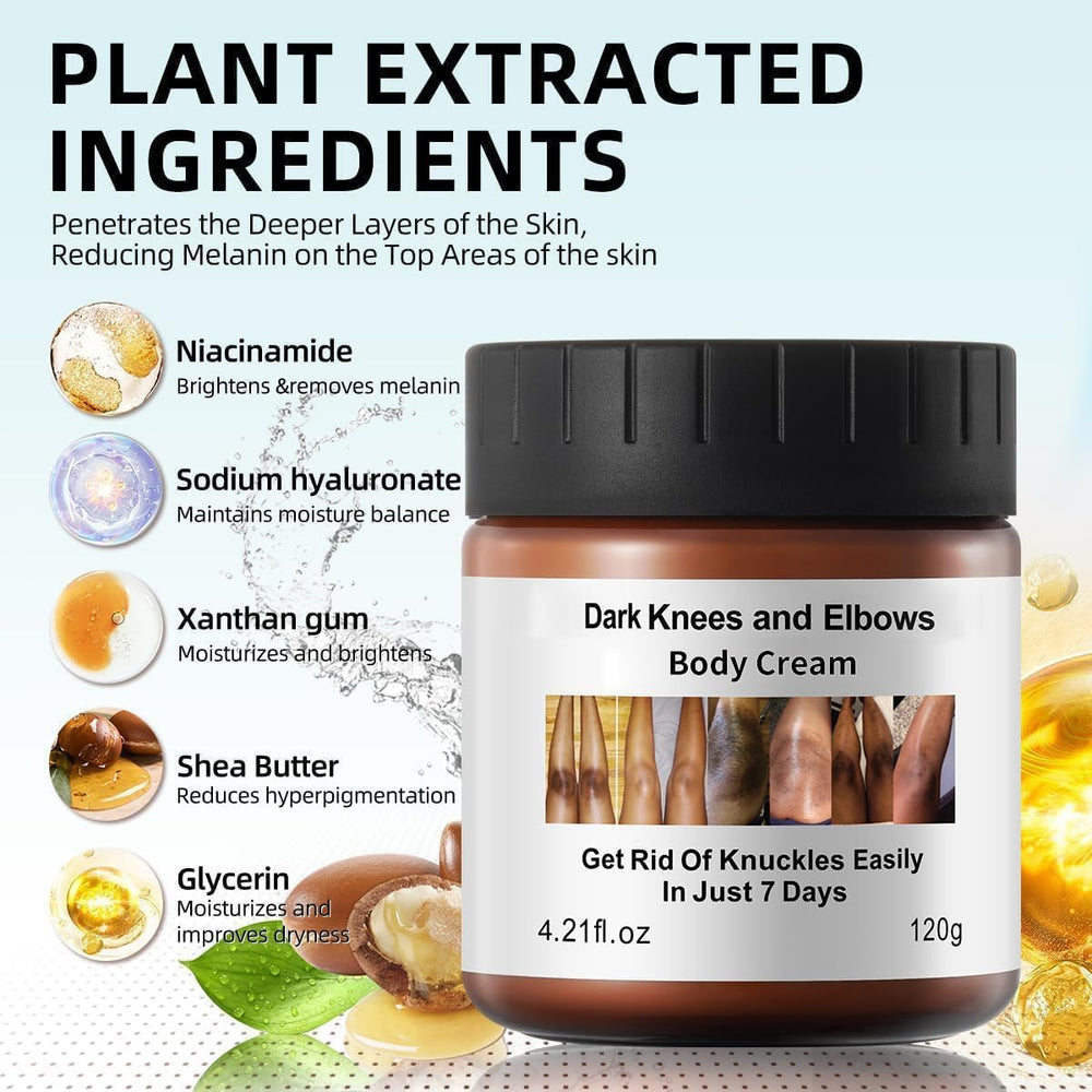 Dark Knees Remover elbow close-up focusing on targeted skin treatment.
