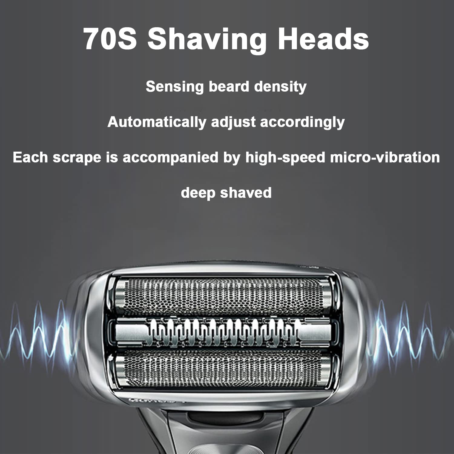 Darohz 70S Series 7 easy-cleaning foil head—regular maintenance made simple.