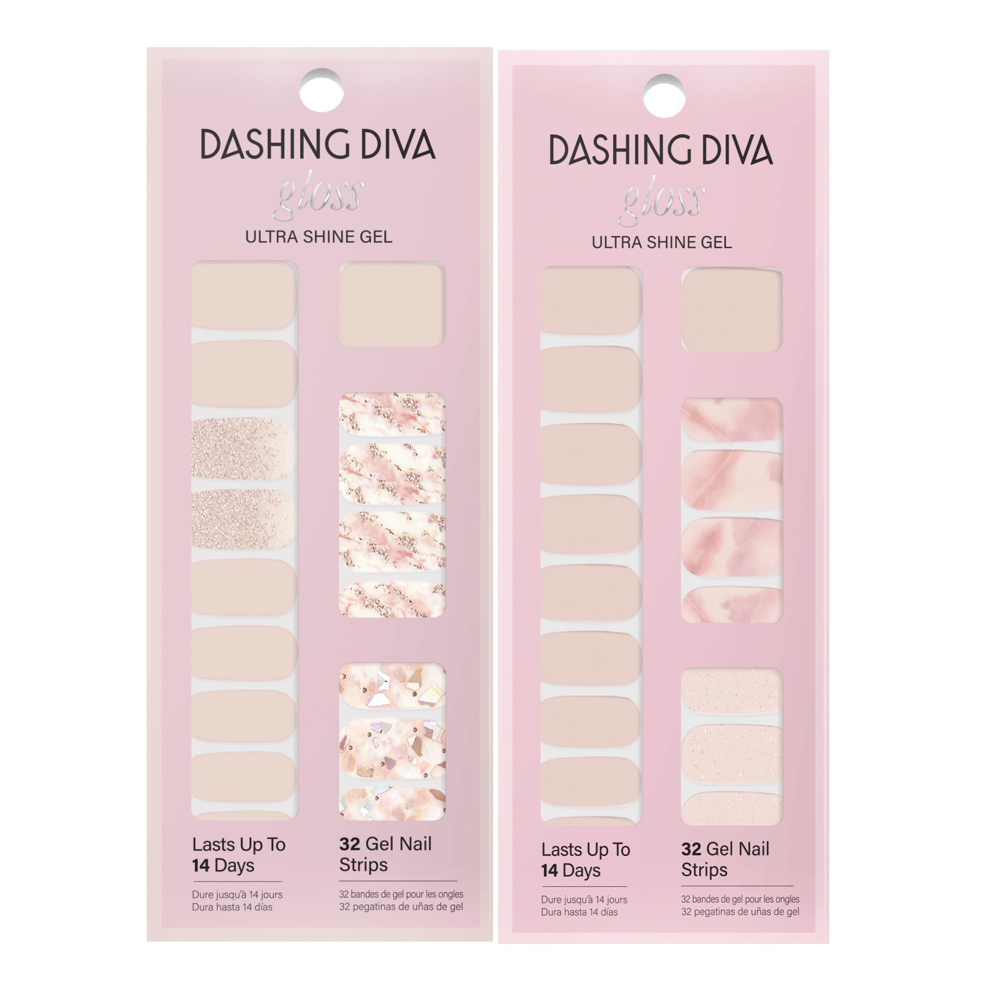 Dashing Diva each set contains 32 strips for many nail sizes