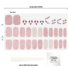 Dashing Diva Gloss Light Show champagne glitter adds sparkle and a glossy finish.